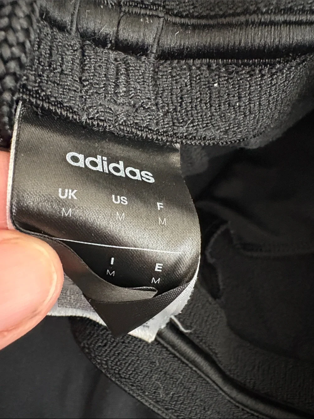 adidas men’s  Black Joggers with White 3-Stripes